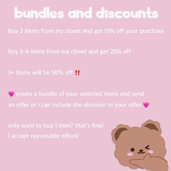 BUNDLE & DISCOUNTS 🩷 READ ‼️ SAVE MONEY 💰💰 - Picture 2 of 3